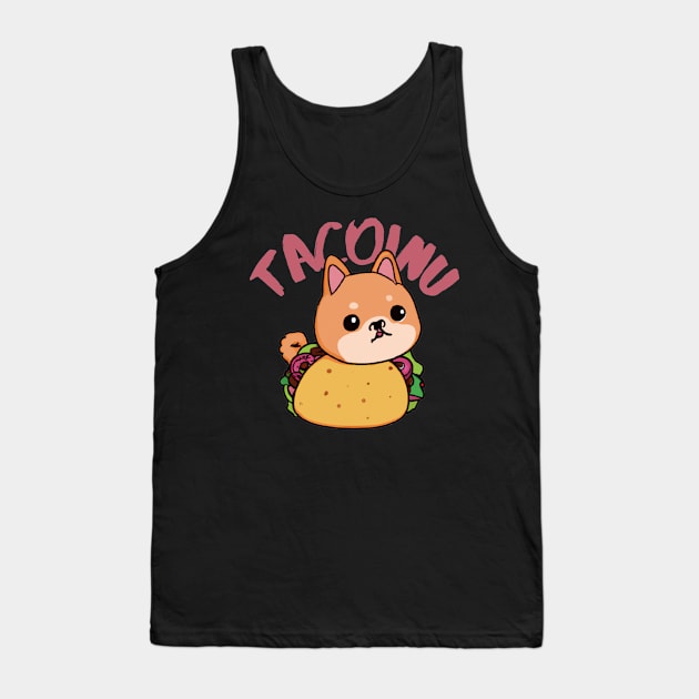 TacoInu, Cute Kawaii Shiba Inu Taco Tank Top by maxdax